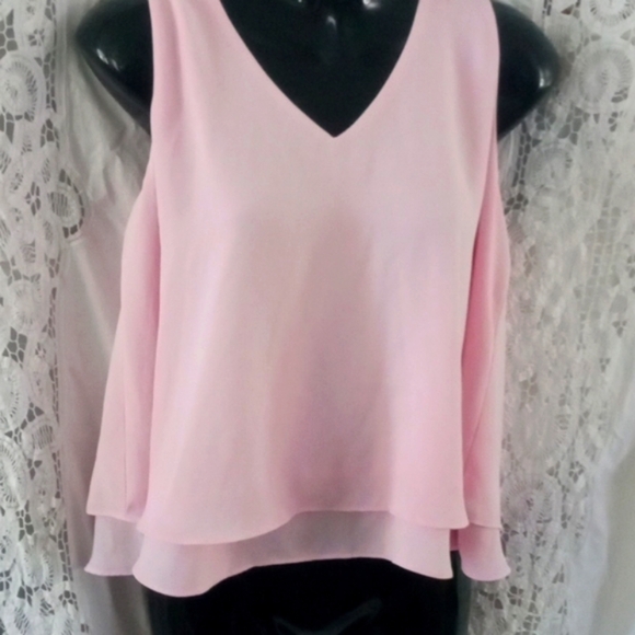 Bar III pink sleeveless top  M - Picture 1 of 6